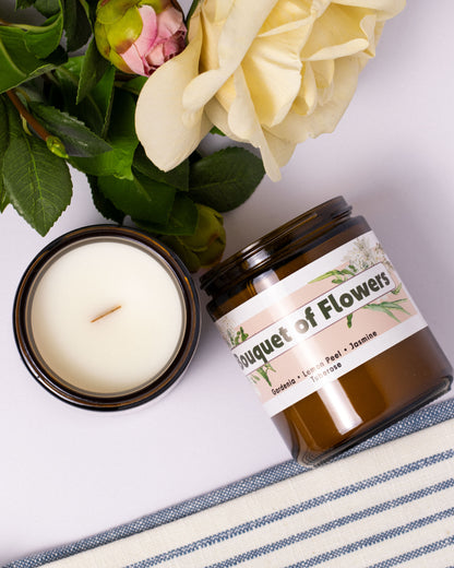 Bouquet of Flowers Candle